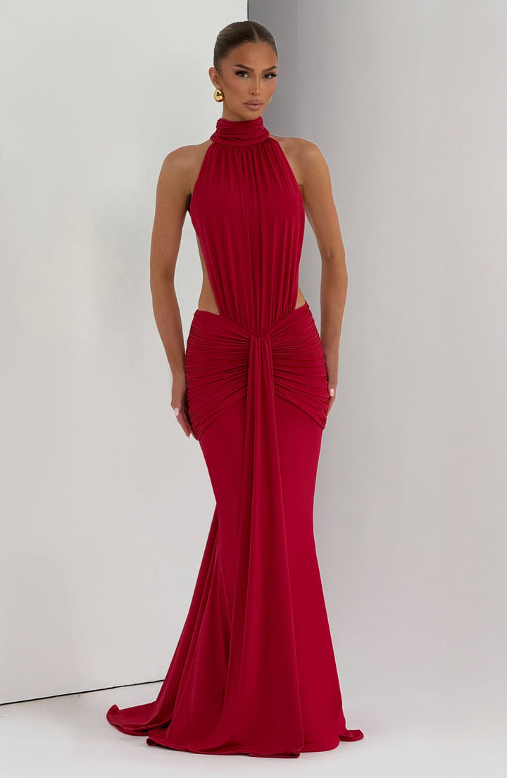 Luna - Élégante Robe en Soie Sans Dos