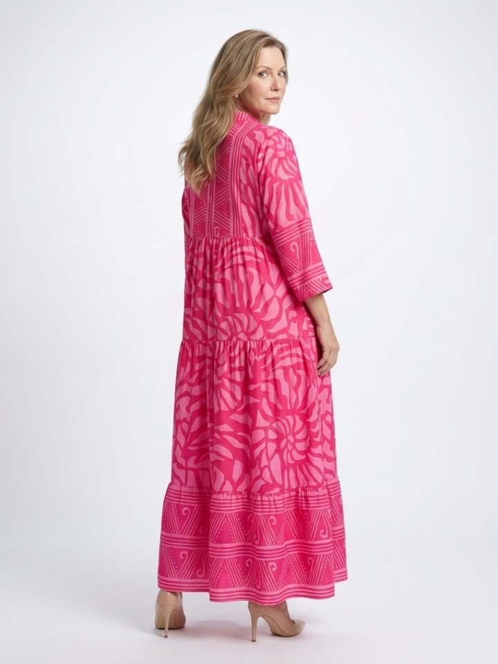 Mariel - Robe Midi à Boutons