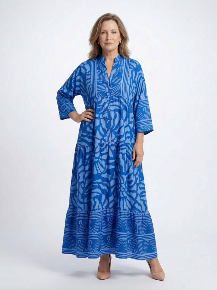 Mariel - Robe Midi à Boutons