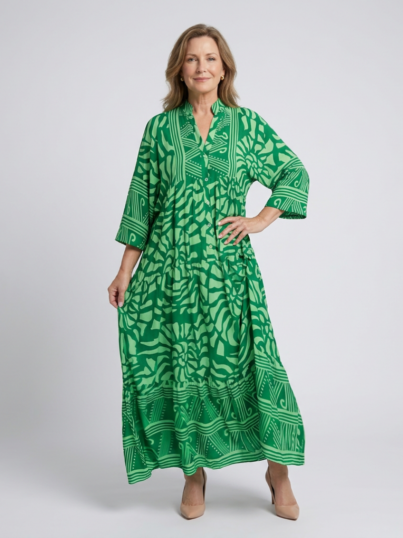 Mariel - Robe Midi à Boutons